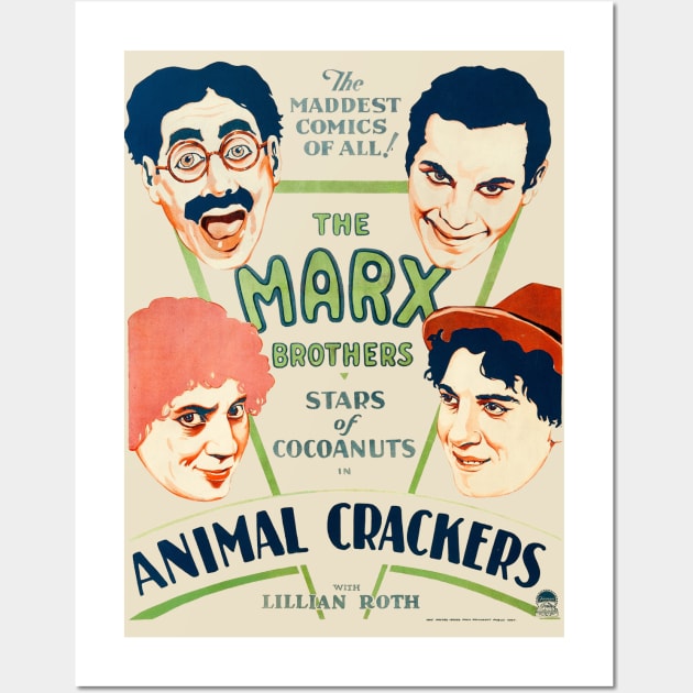 Animal Crackers Movie Poster Wall Art by MovieFunTime